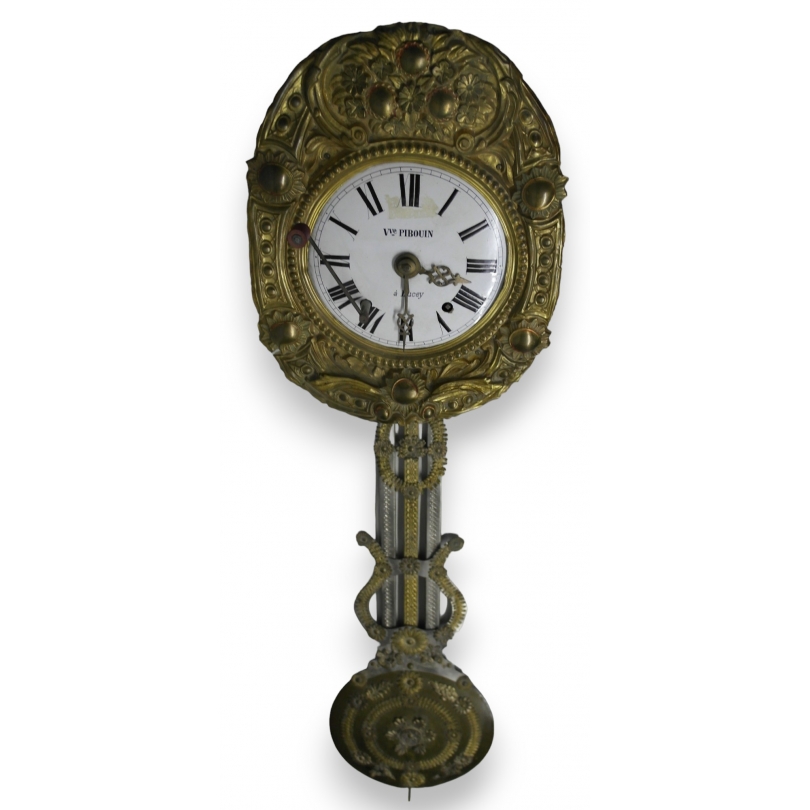 Brass Morbier-style clock from Moinat SA – Antiques and home décor