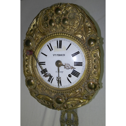 Brass Morbier-style clock from Moinat SA – Antiques and home décor