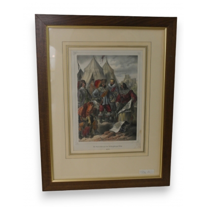 Engraving "Die Generalität aus dem" by Moinat SA – Antiques and decorative items – Engravings, lithographs