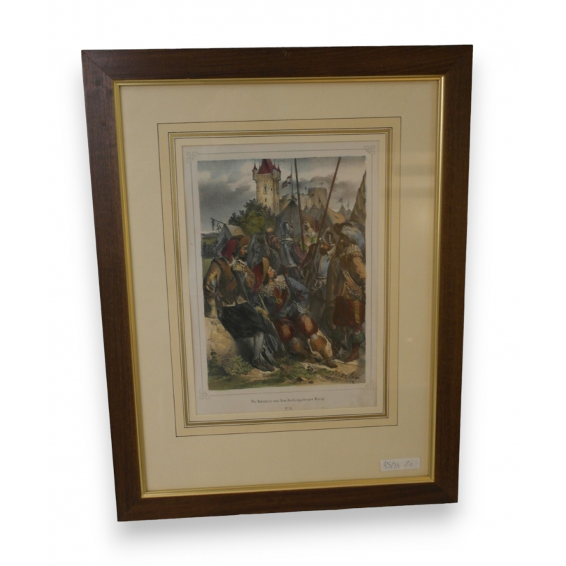 Engraving "Die Infanterie aus dem" by Moinat SA – Antiques and decorative items – Engravings, lithographs