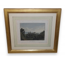 Gravure "Vue de Lausanne" de WETZEL