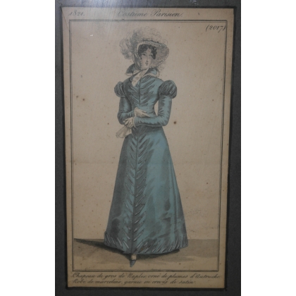Engraving ‘Parisian Costume 2017’, 1829, by Moinat SA – Antiques and decorative arts – Engravings, lithographs