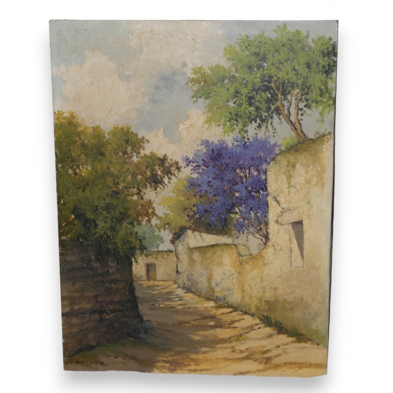 Paintings | Oil on panel ‘Shaded Path’ Moinat SA  – Antiques and home décor