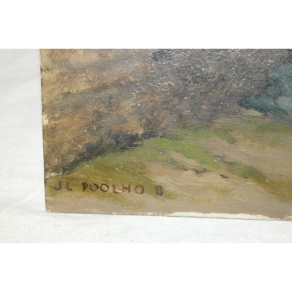 Paintings | Oil on panel ‘Shaded Path’ Moinat SA  – Antiques and home décor