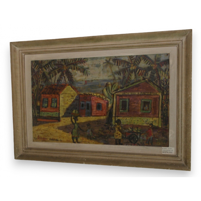 Paintings | Naïve oil on panel  "Jurujuba Rio" Moinat SA  - Antiques and home décor