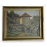 Paintings | Oil on Pavatex, ‘Maison’, signed A. Moinat SA  – Antiques and home décor