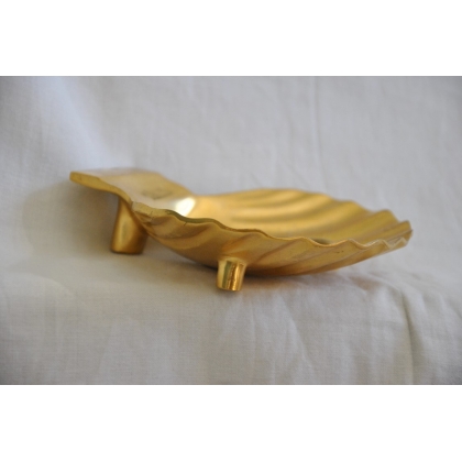 "Seashell" soap dish in gilded bronze by Moinat SA – Antiques and decorative items