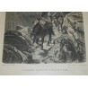 Gravure "Packhorses traversing a  sur Moinat SA  - Antiquités décoration -  Gravures, Lithos