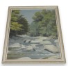 Paintings | Oil on cardboard, ‘River Landscape’, Moinat SA  – Antiques and home décor
