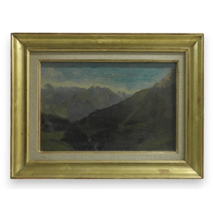 Huile sur toile \"paysage\" signée Sordet