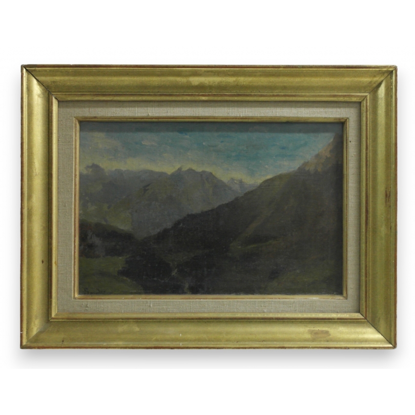 Paintings | Oil on canvas ‘landscape’ signed Sordet Moinat SA  – Antiques and home décor