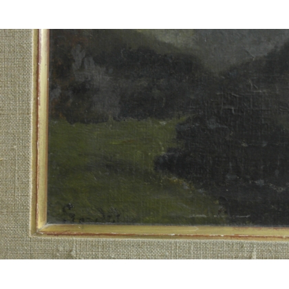 Paintings | Oil on canvas ‘landscape’ signed Sordet Moinat SA  – Antiques and home décor