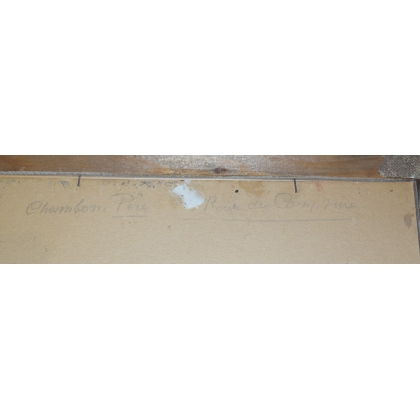 Paintings | Oil on cardboard, ‘Le Salève’, signed at Moinat SA  – Antiques and home décor