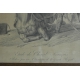 Gravure " Etude de cheval Français