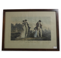 Gravure "La femme et le mari"