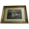 Engraving "Rheinfall" – Empire-style frame by Moinat SA – Antiques and decorative items – Engravings, lithographs