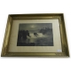 Gravure "Rheinfall" - cadre Empire