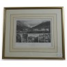 Engraving "Souvenir von Leuk" by Loëche sur Moinat SA – Antiques and decorative items – Engravings, lithographs