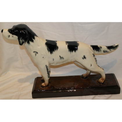 Earthenware dog signed S. RANGONOL, by Moinat SA – Antiques and home décor