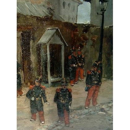 绘画 | 题为《军人》的画作，署名HÉBERT。Moinat SA  - 古董与装饰艺术