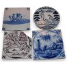 Set of 4 antique tiles by Moinat SA – Antiques and home décor