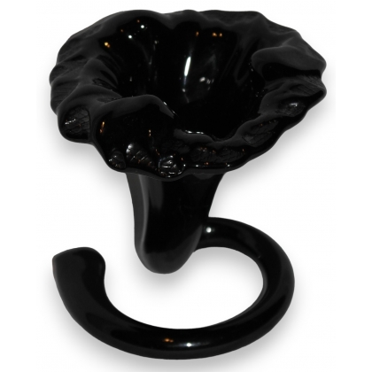  Vase "Corne d'abondance" en verre noir sur  Moinat SA  - Antiquités décoration