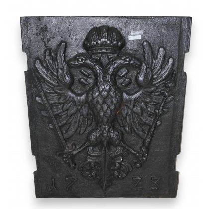  Plaque de cheminée "Aigle bicéphale" en sur  Moinat SA  - Antiquités décoration