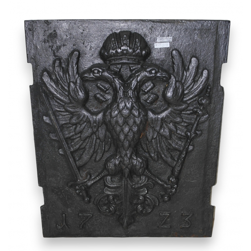  Plaque de cheminée "Aigle bicéphale" en sur  Moinat SA  - Antiquités décoration