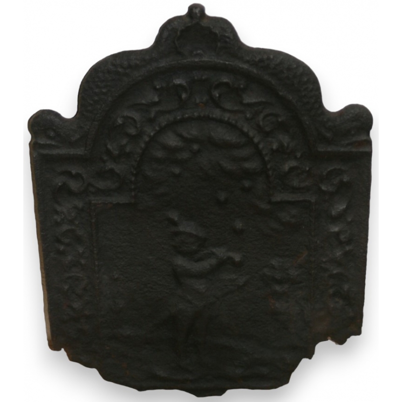  Plaque de cheminée en fonte sur  Moinat SA  - Antiquités décoration