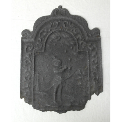  Plaque de cheminée en fonte sur  Moinat SA  - Antiquités décoration