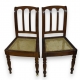 Paire de chaises en acajou de Jansen