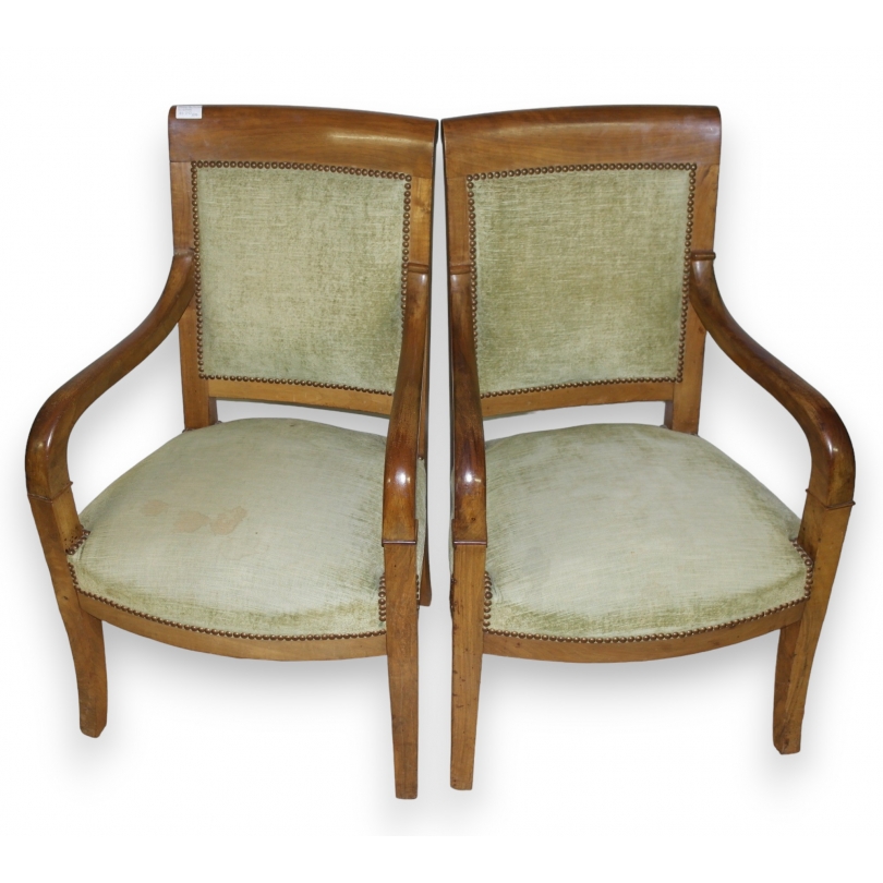 Paire de fauteuils Directoire