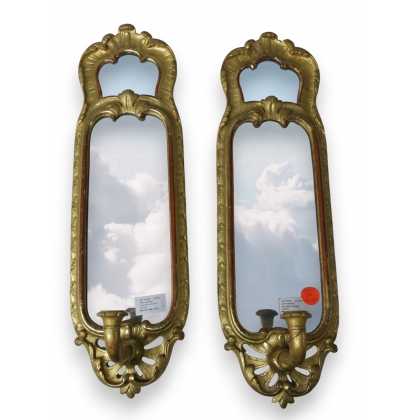 Pair of Bernese mirror wall lights by Moinat SA – Antiques and home décor