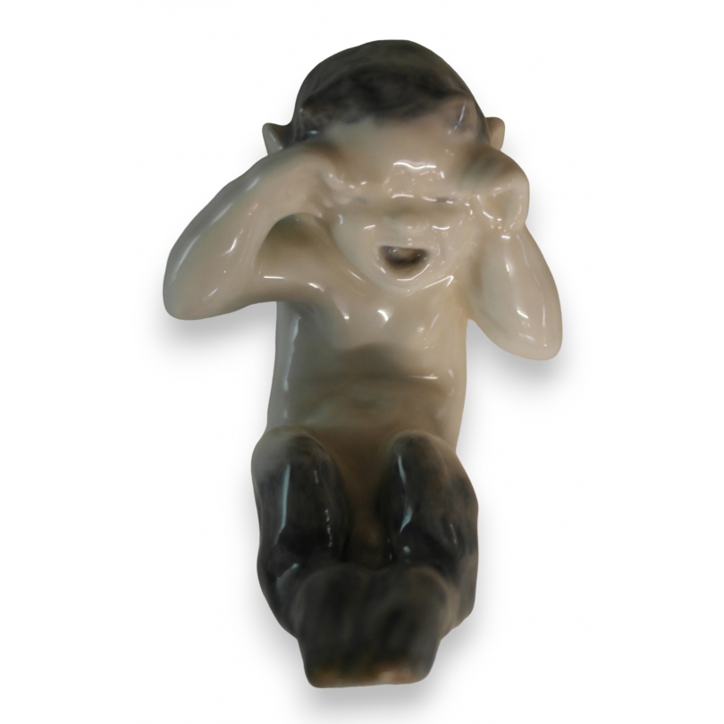 Faune en porcelaine "en pleure" Royal Copenhagen