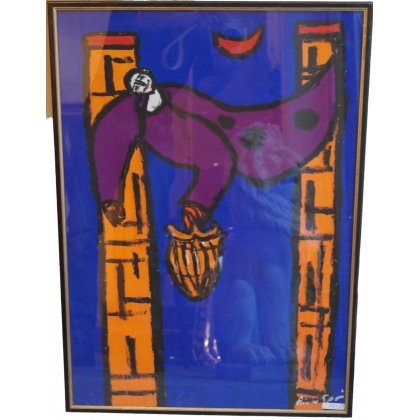  Tableau "Ange" signé Pierre SPORI sur  Moinat SA  - Antiquités décoration