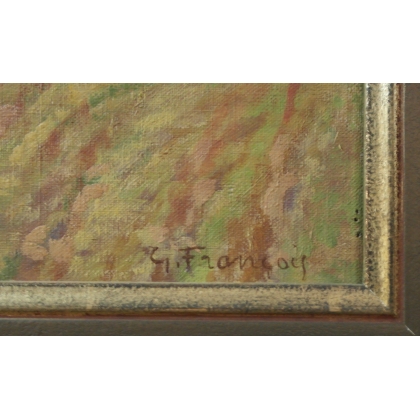 Paintings | Oil on canvas ‘Trees’, signed G. Moinat SA  – Antiques and home décor