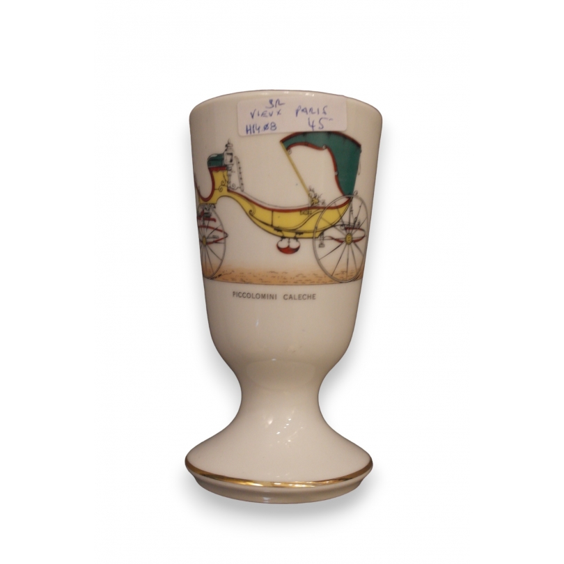Coquetier en porcelaine Vieux paris