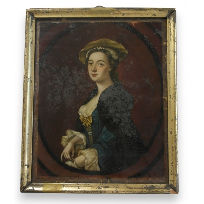 Fixé sous verre \"portrait\"