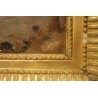 Paintings | Oil on cardboard, ‘Port’, signed Ch. Moinat SA  – Antiques and home décor