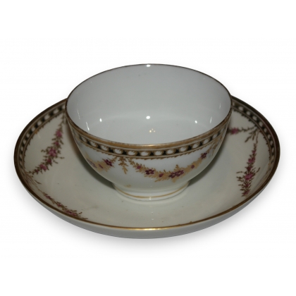 Bol et sous tasse \"Reine de Naples\" en