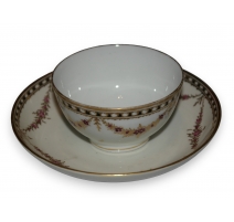 Bol et sous tasse "Reine de Naples" en