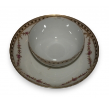 Bol et sous tasse "Reine de Naples" en