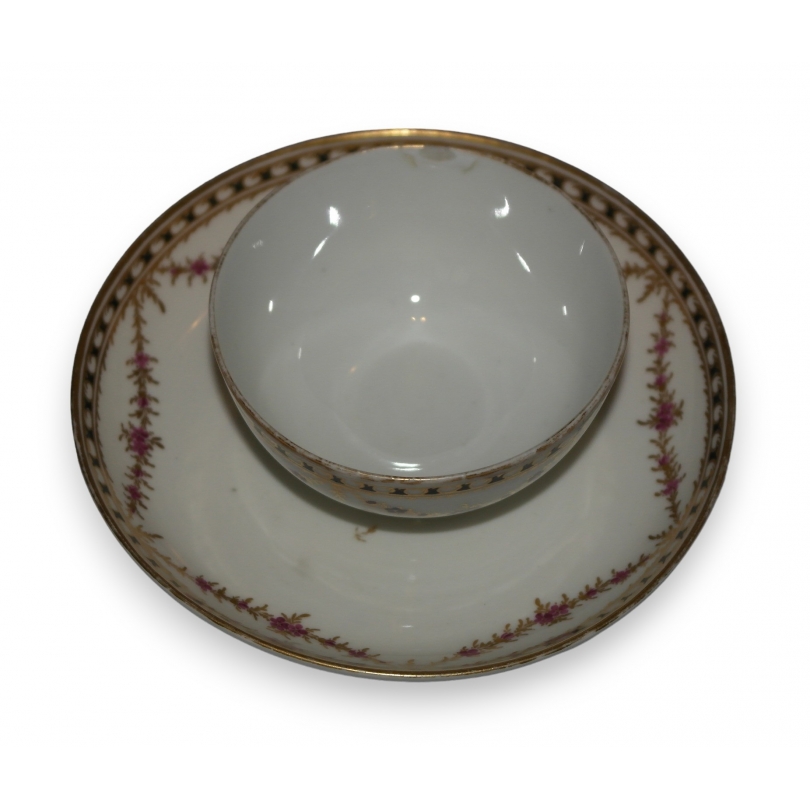 Bol et sous tasse "Reine de Naples" en