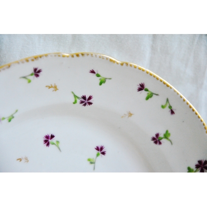 Assiette \"Semis de Bleuets pourpre\" en