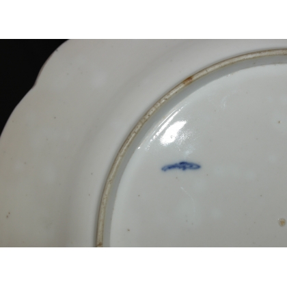 Antique Nyon plate, cornflower blue design, by Moinat SA – Antiques and home décor