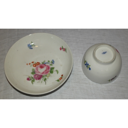Nyon saucer and bowl (repaired), decorated by Moinat SA – Antiques and home décor