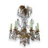 Gilded bronze and crystal chandelier with 8 lights at  Moinat SA  - Antiques and home décor