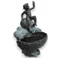 Petite fontaine "Bacchus" en bronze