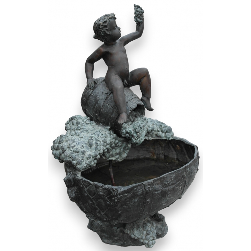 Petite fontaine "Bacchus" en bronze