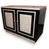  Buffet anglais Art Déco laqué blanc et sur  Moinat SA  - Antiquités décoration